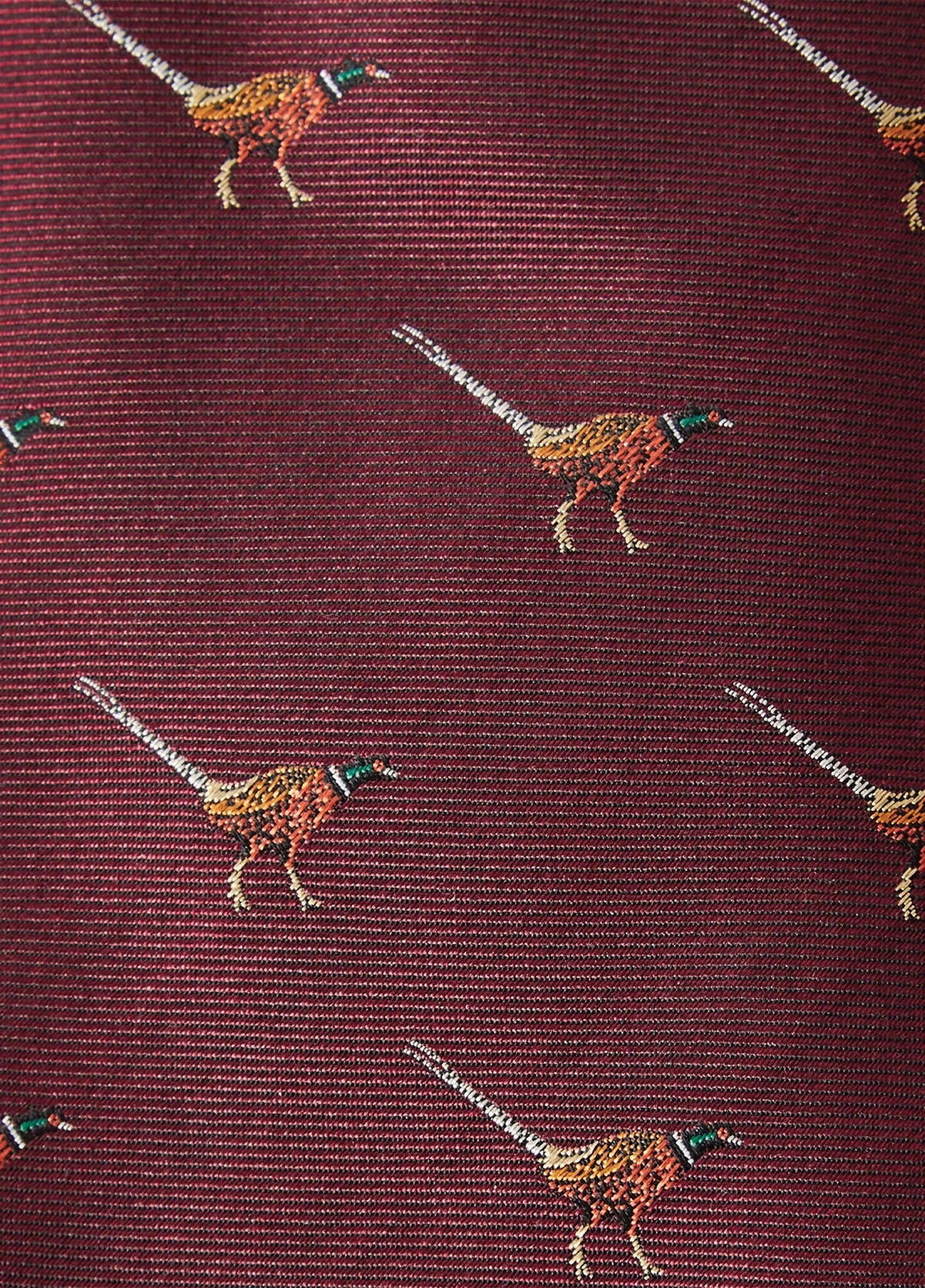 DUBARRY Madden Pheasant Silk Tie - Men's - Merlot