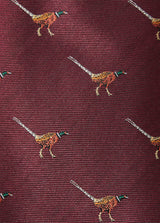 DUBARRY Madden Pheasant Silk Tie - Men's - Merlot