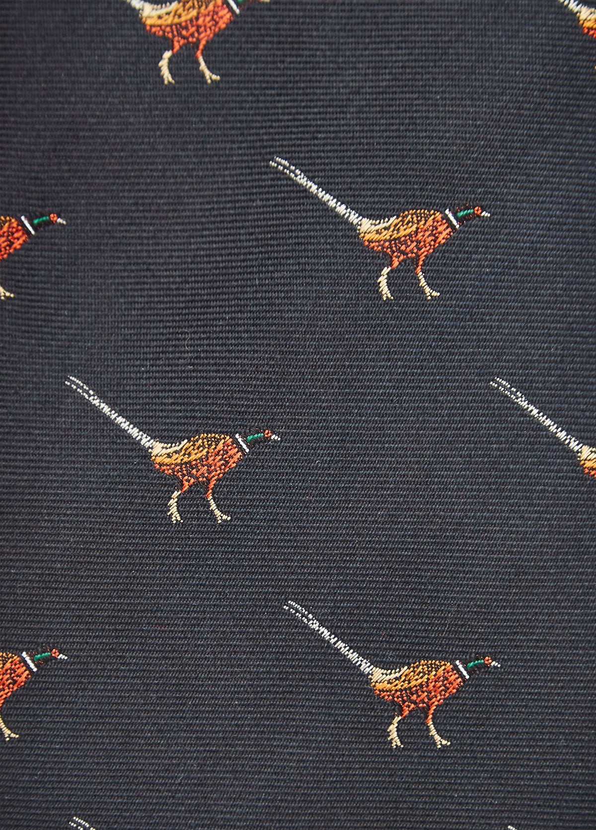 DUBARRY Madden Pheasant Silk Tie - Men's - Navy