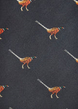 DUBARRY Madden Pheasant Silk Tie - Men's - Navy