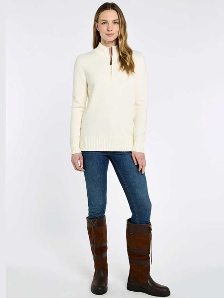 DUBARRY Markham Zip Neck Sweater - Women's - Chalk