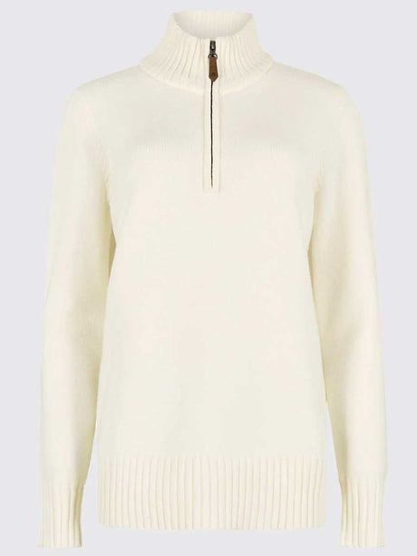 DUBARRY Markham Zip Neck Sweater - Women's - Chalk