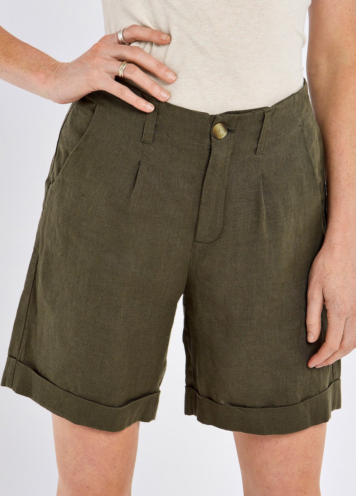 DUBARRY Maryland Women’s Linen Shorts - Khaki