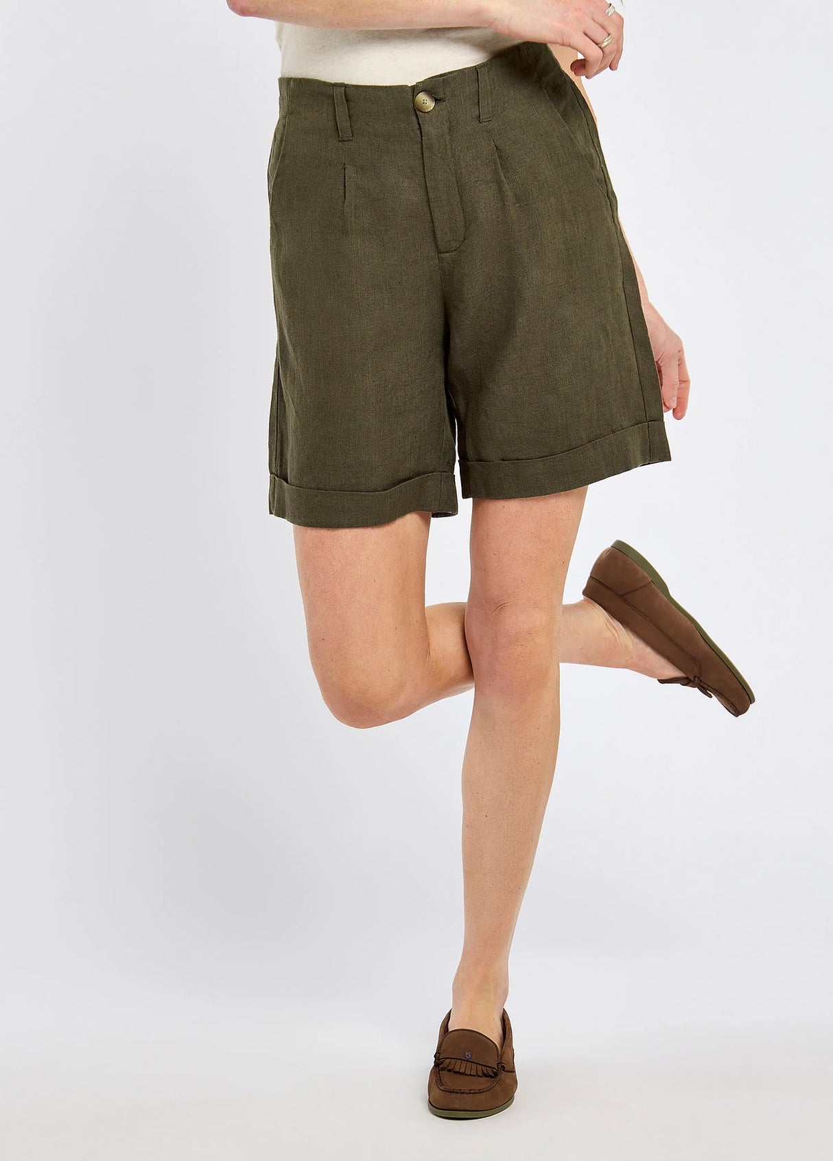DUBARRY Maryland Women’s Linen Shorts - Khaki