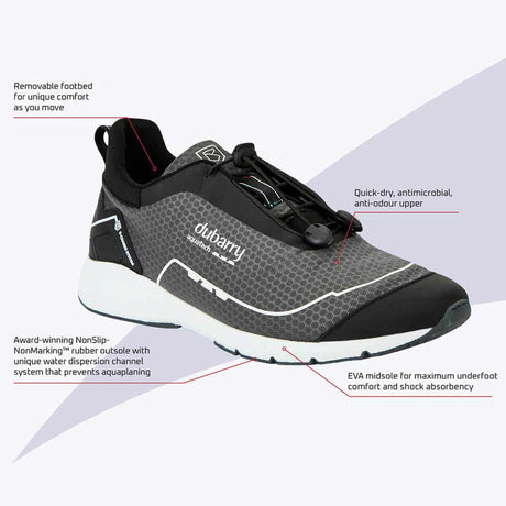 DUBARRY Mauritius Unisex Technical Sailing Trainers - Carbon Dubarry