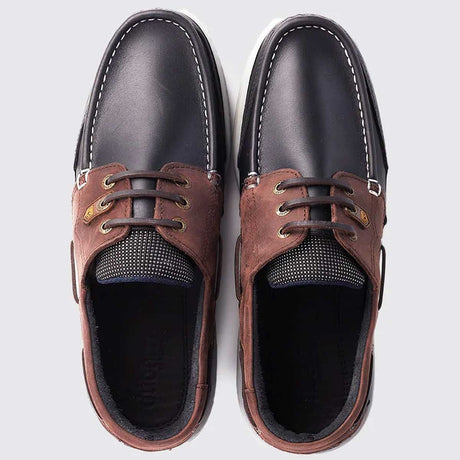 DUBARRY Men's Regatta Deck Shoes - Navy / Brown