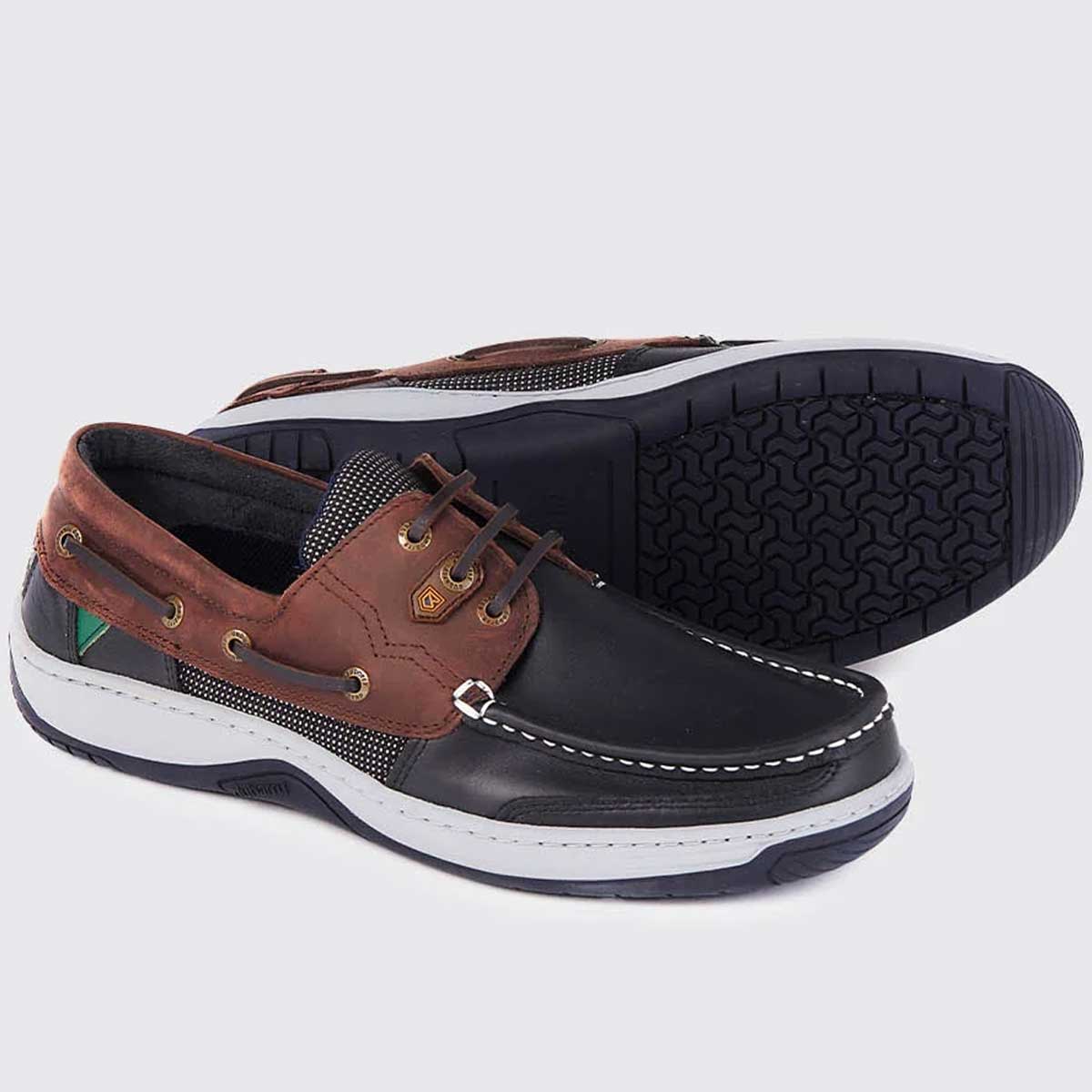 DUBARRY Men's Regatta Deck Shoes - Navy / Brown
