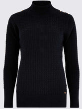 Load image into Gallery viewer, DUBARRY Monkstown Cable Stitch Sweater - Women&#39;s - Navy
