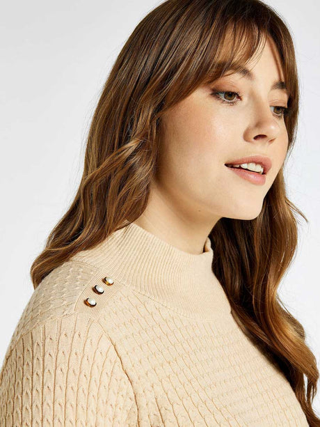 DUBARRY Monkstown Cable Stitch Sweater - Women's - Oyster