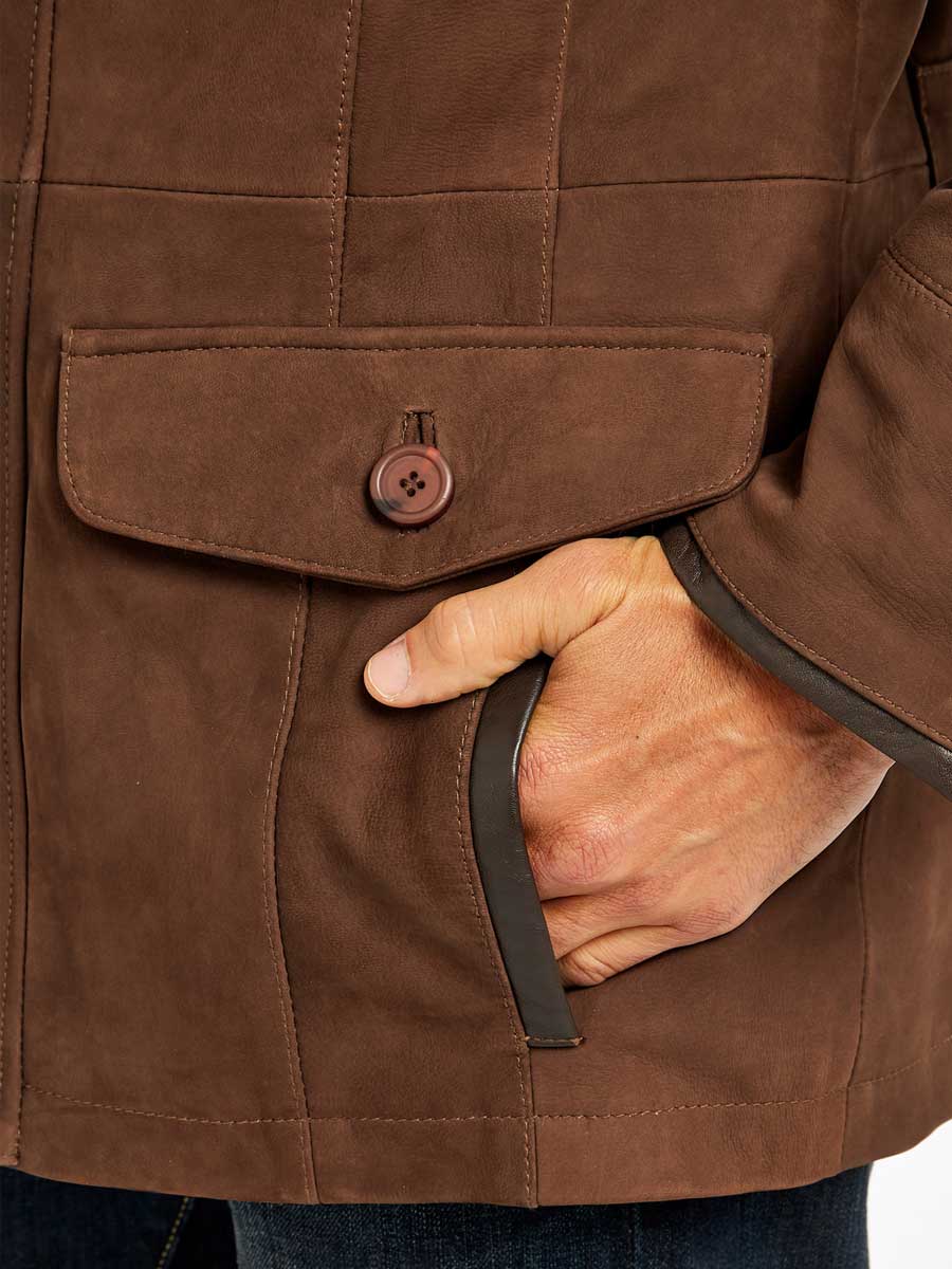 DUBARRY Moore Leather Jacket - Mens - Walnut – A Farley Country Attire