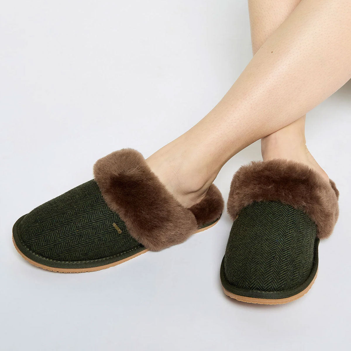 DUBARRY Mullingar Women's Mule Slippers - Olive
