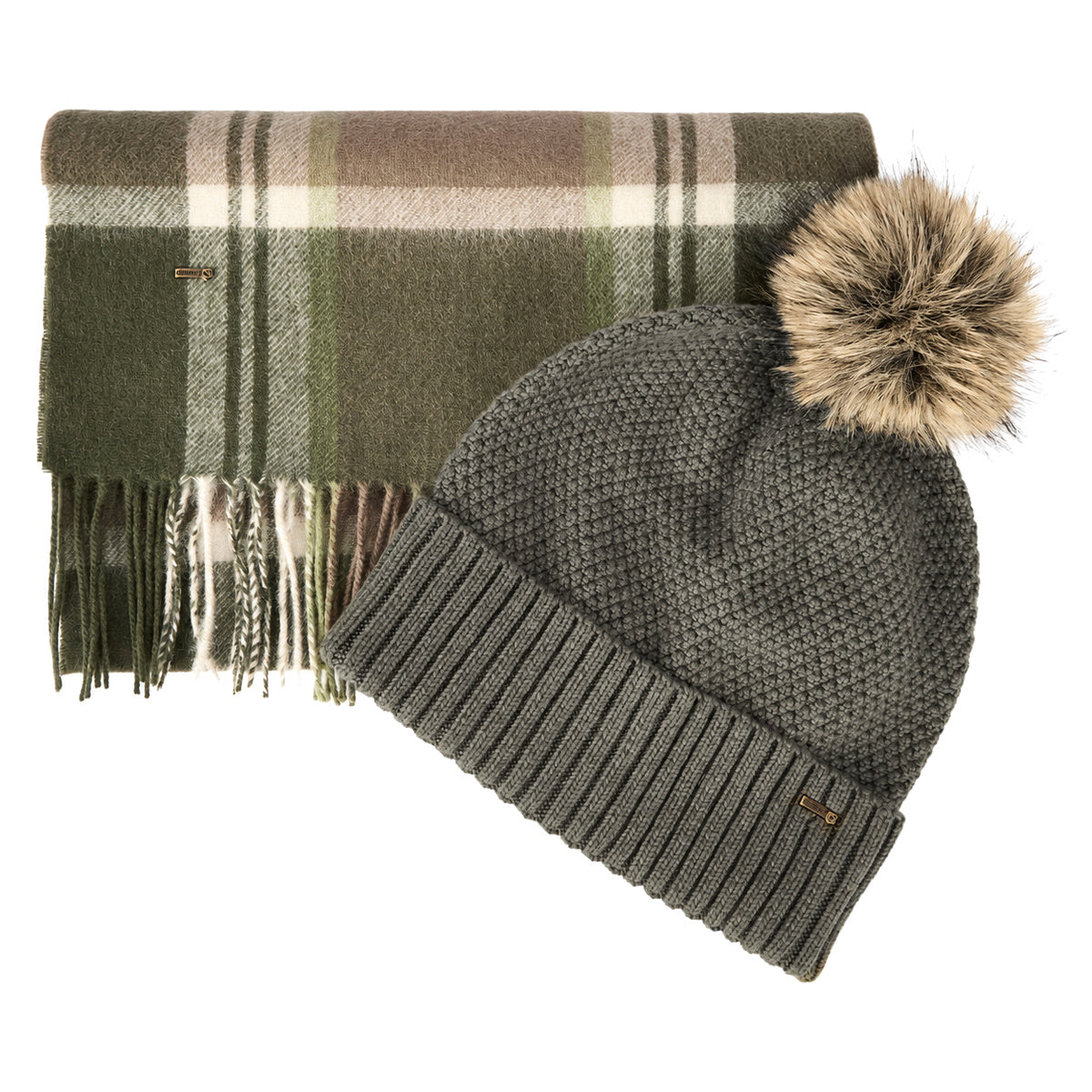 DUBARRY Newbawn Hat & Scarf Gift Set - Dusky Green