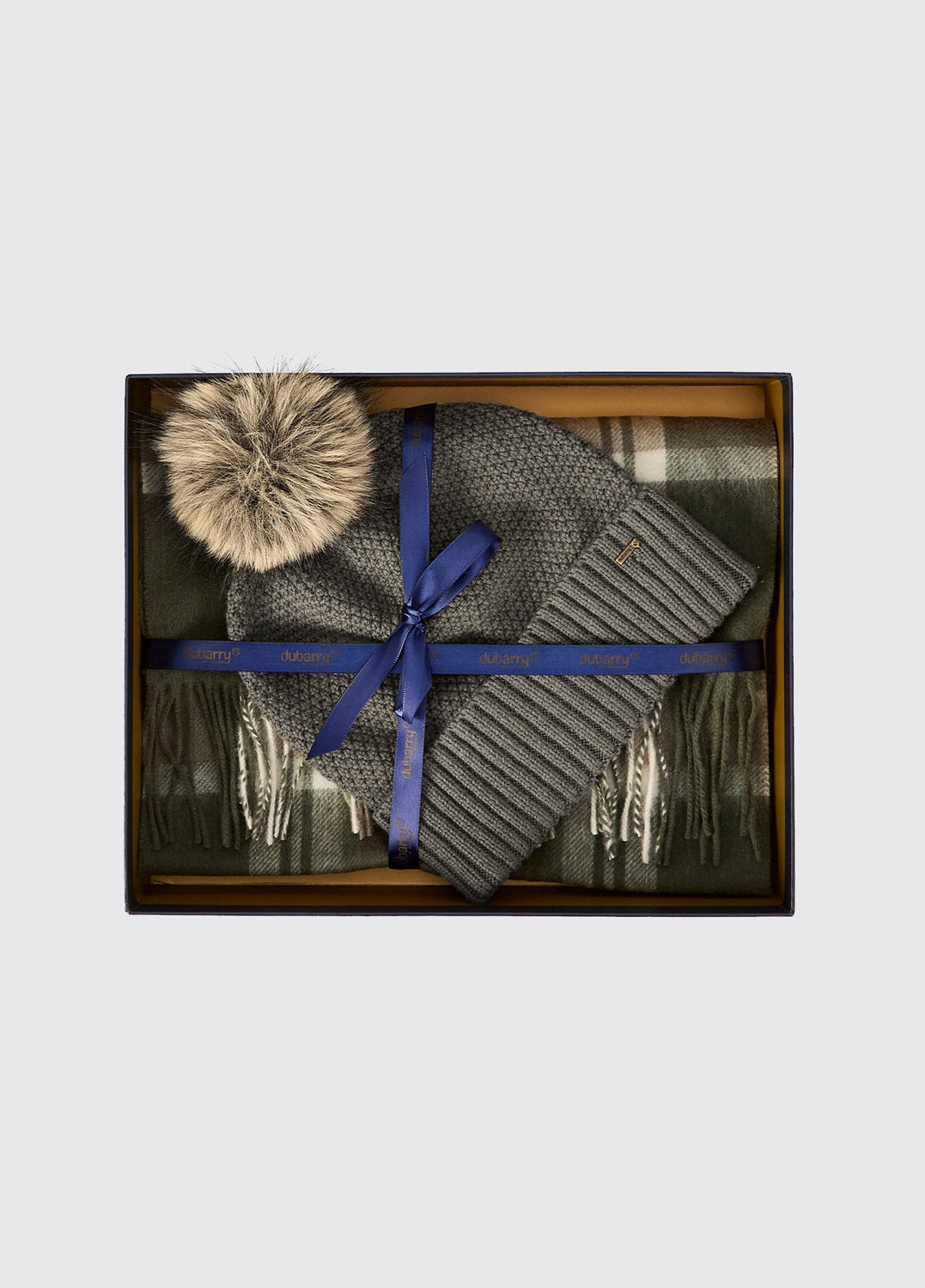 DUBARRY Newbawn Hat & Scarf Gift Set - Dusky Green