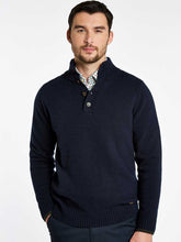 Load image into Gallery viewer, DUBARRY Parkplace Button Neck Sweater - Men&#39;s - Navy
