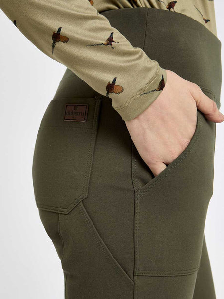 Dubarry Pepperwort Women's Water Repellent Leggings - Olive