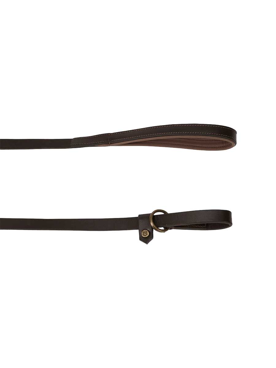 DUBARRY Riley Leather Slip-Neck Dog Lead - Mahogany