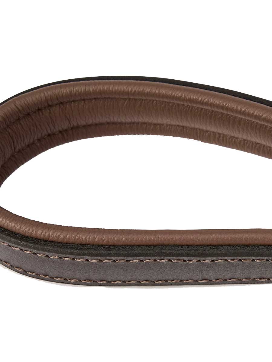 DUBARRY Riley Leather Slip-Neck Dog Lead - Mahogany