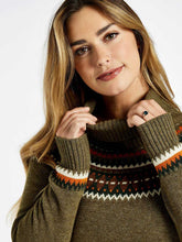 Load image into Gallery viewer, DUBARRY Riverdale Fair Isle Knitted Sweater - Women&#39;s - Dusky Green
