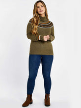 Load image into Gallery viewer, DUBARRY Riverdale Fair Isle Knitted Sweater - Women&#39;s - Dusky Green
