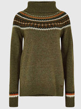 Load image into Gallery viewer, DUBARRY Riverdale Fair Isle Knitted Sweater - Women&#39;s - Dusky Green
