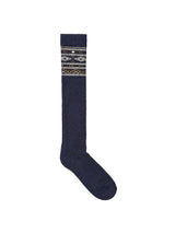 DUBARRY Rolestown Fair Isle Alpaca Socks - Navy