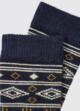 DUBARRY Rolestown Fair Isle Alpaca Socks - Navy