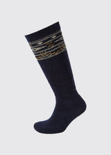 DUBARRY Rolestown Fair Isle Alpaca Socks - Navy