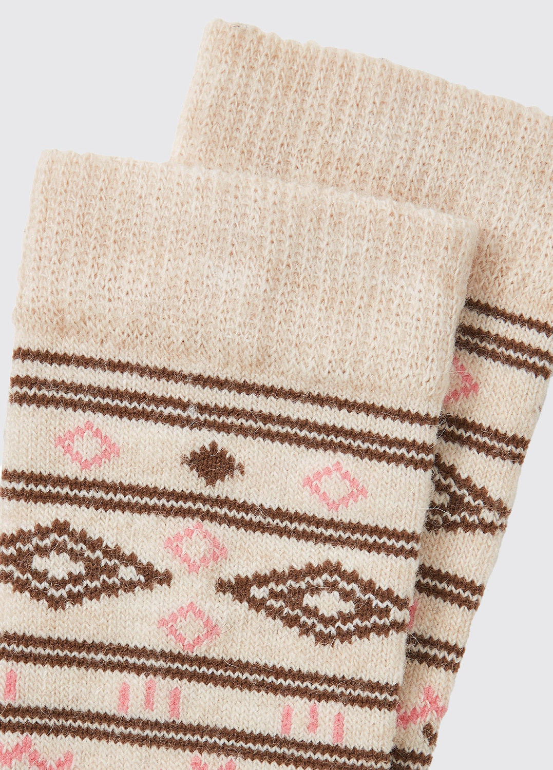 DUBARRY Rolestown Fair Isle Alpaca Socks - Oat