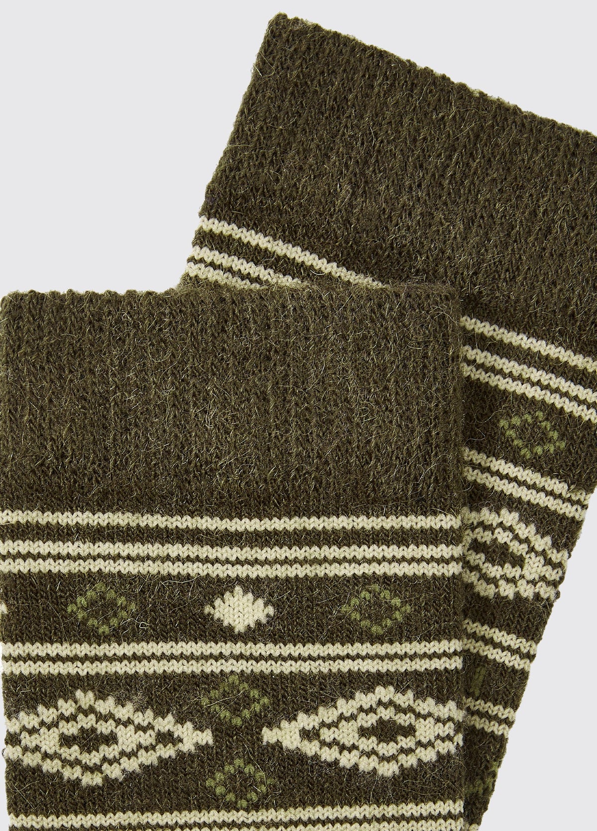 DUBARRY Rolestown Fair Isle Alpaca Socks - Olive