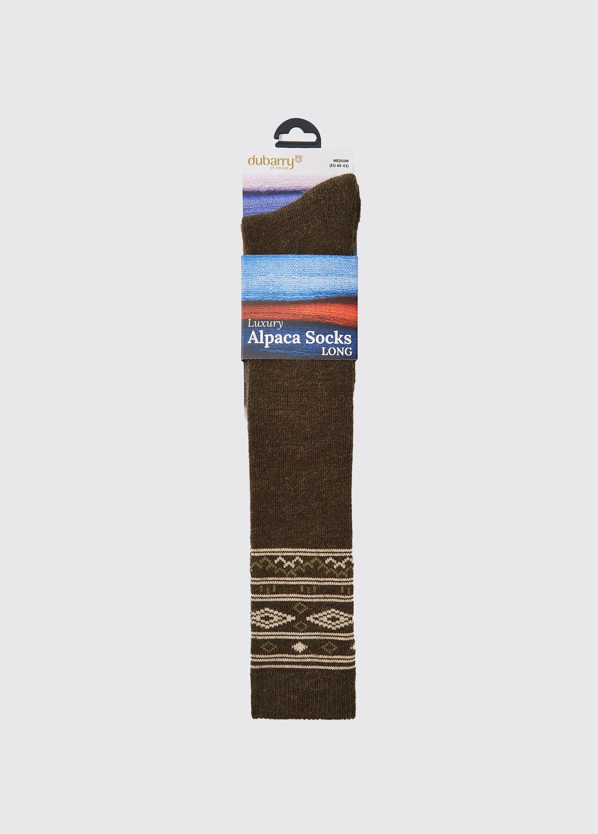 DUBARRY Rolestown Fair Isle Alpaca Socks - Olive