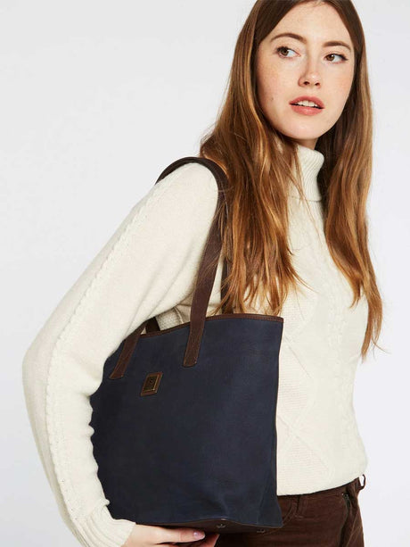 DUBARRY Rosemount Tote Bag - Womens - Navy / Brown