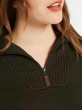 Load image into Gallery viewer, DUBARRY Rosmead Zip Neck Sweater - Women&#39;s - Olive
