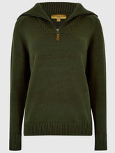 Load image into Gallery viewer, DUBARRY Rosmead Zip Neck Sweater - Women&#39;s - Olive
