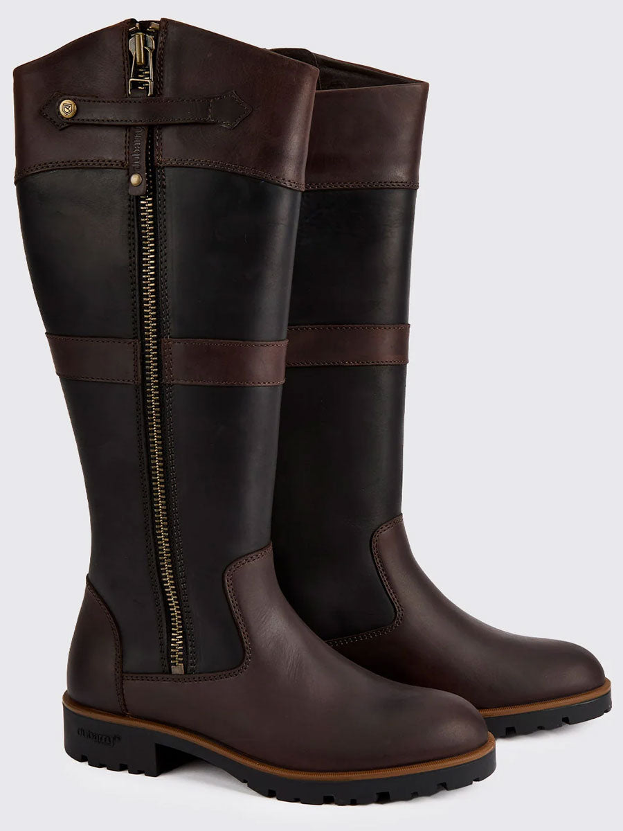 DUBARRY Roundstone Womens Country Boots - Black / Brown