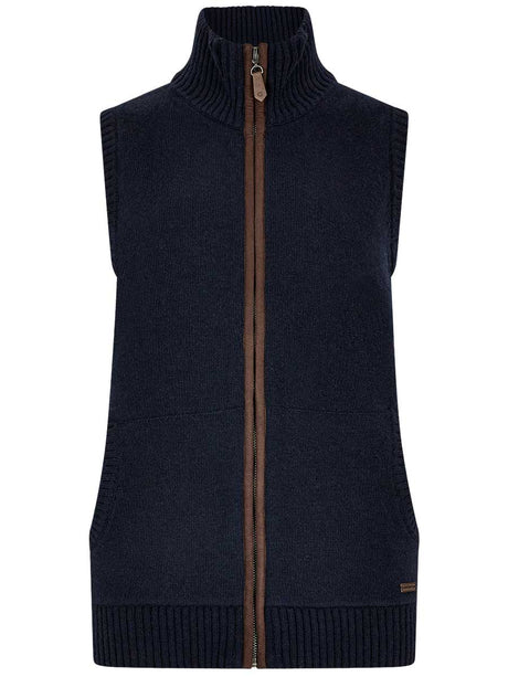 DUBARRY Sheedy Wool Blend Knit Gilet - Women's - Navy