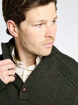 DUBARRY Shields Button Neck Sweater - Men's - Olive