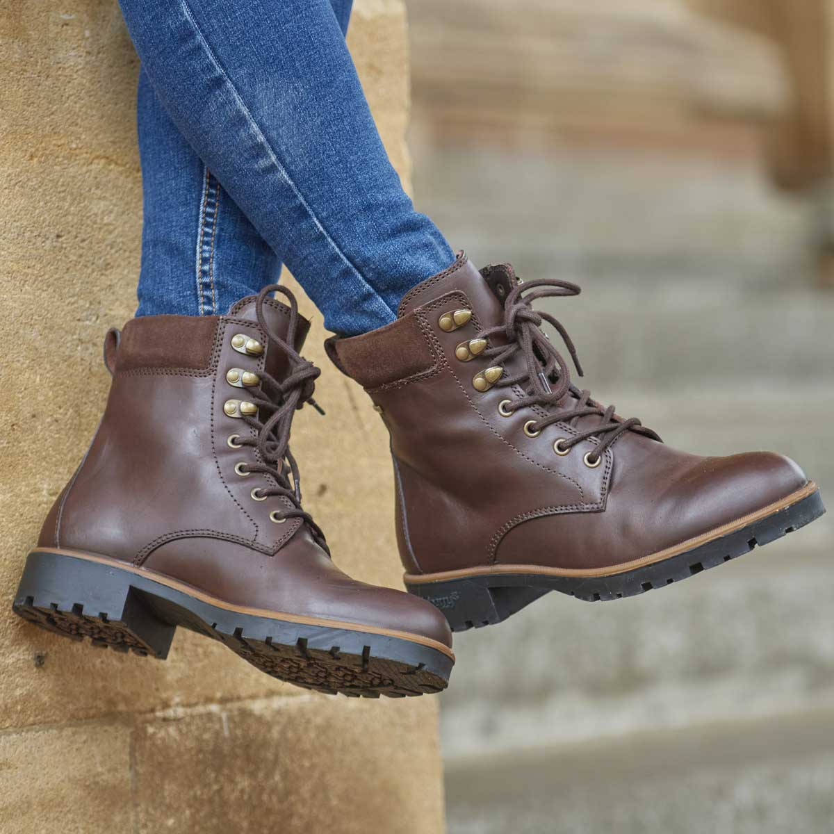 DUBARRY Strokestown Hiking Style Boots - Womens - Mahogany