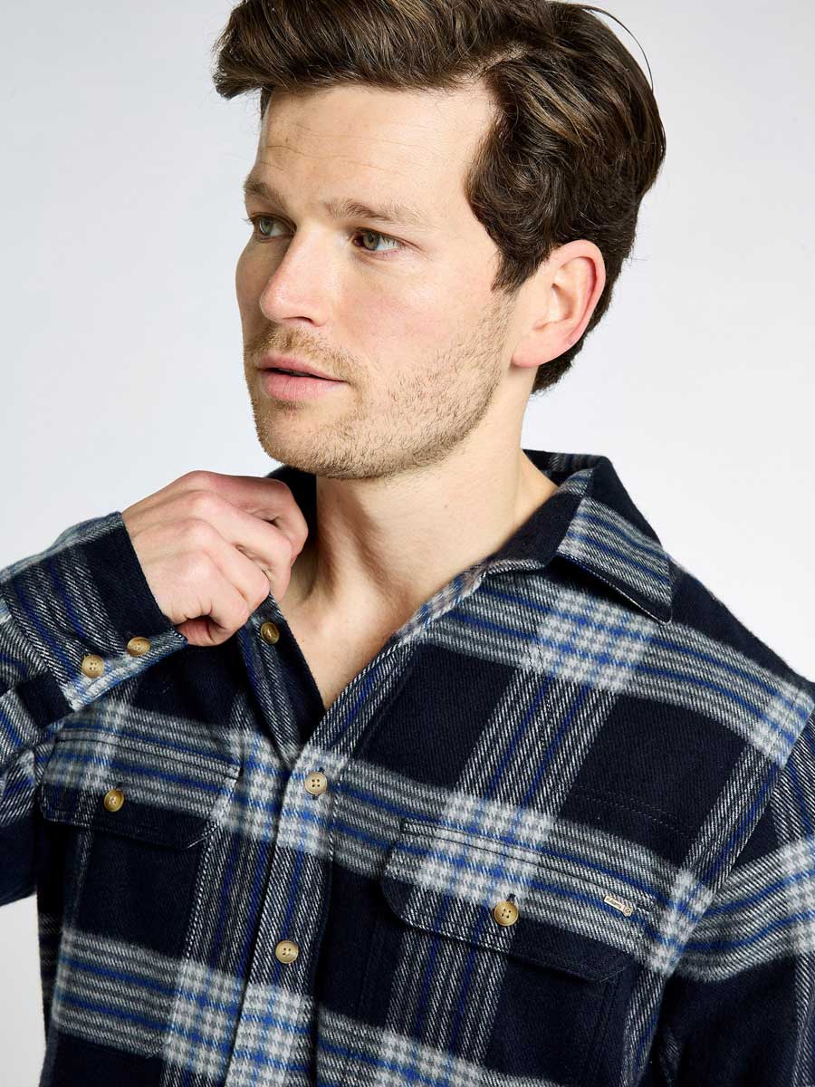 DUBARRY Townley Country Check Shirt - Men's - Indigo
