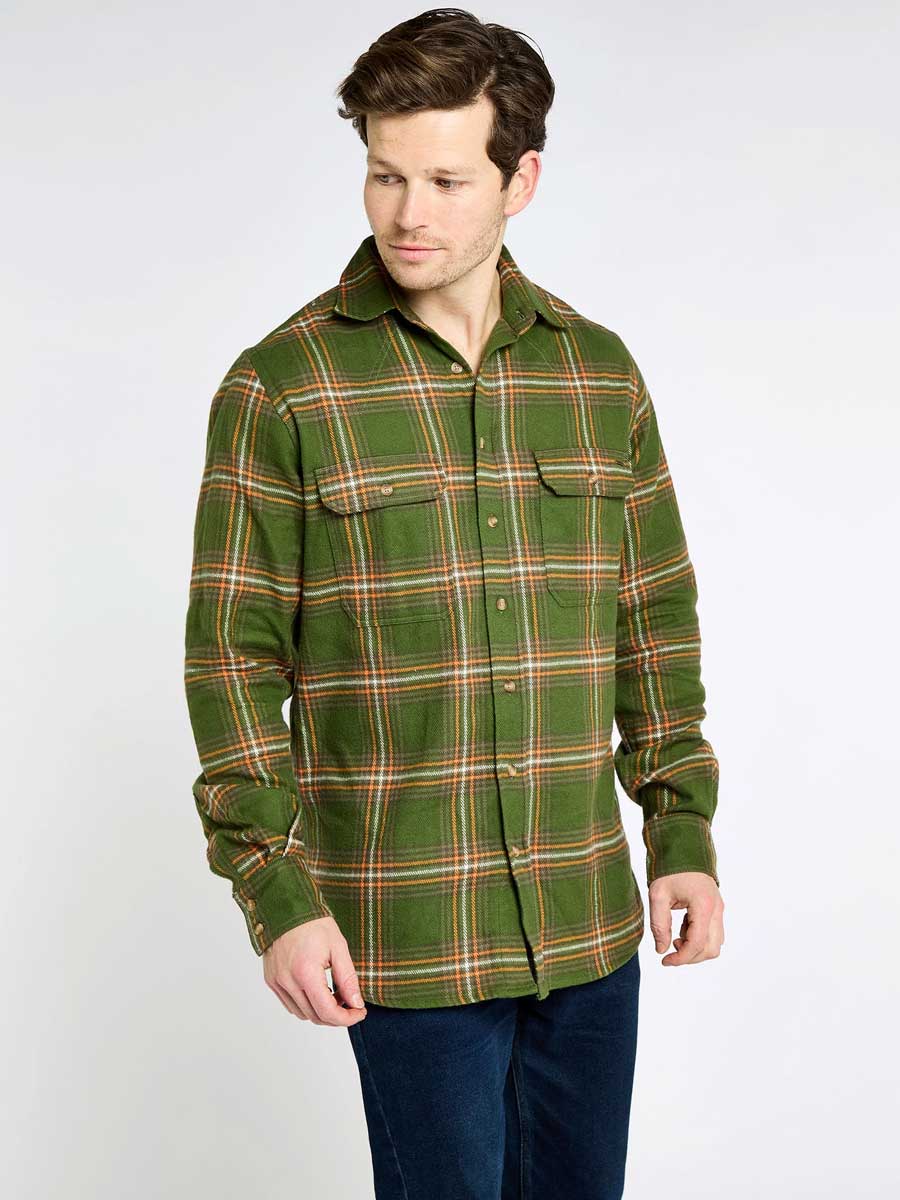 DUBARRY Townley Country Check Shirt - Men's - Olive