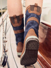 Load image into Gallery viewer, DUBARRY Ultima ExtraFit Sailing Boots - GORE-TEX Leather - Navy &amp; Brown
