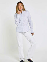 DUBARRY Wisteria Ruffle Detailed Striped Shirt - Womens - Blue Multi