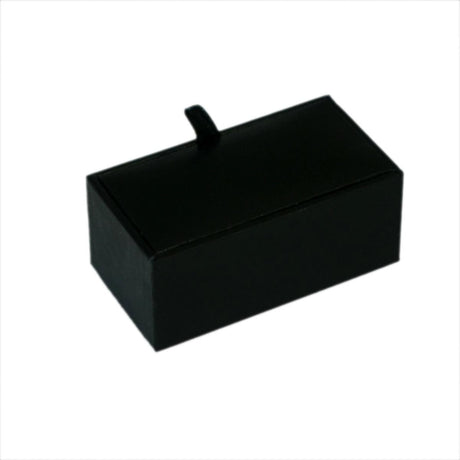 Black presentation box supplied by Farley's with the antique brass and red shotgun cartridge cap cufflinks