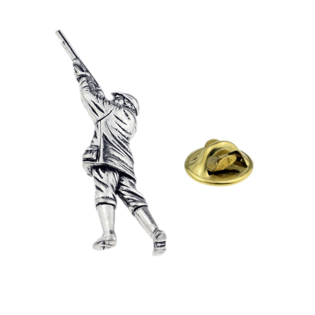 FARLEY'S Gamekeeper Shooting Lapel Pin Badge - English Made Pewter