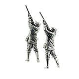 FARLEY'S Huntsman Gamekeeper Shooting Cufflinks - English Made Pewter