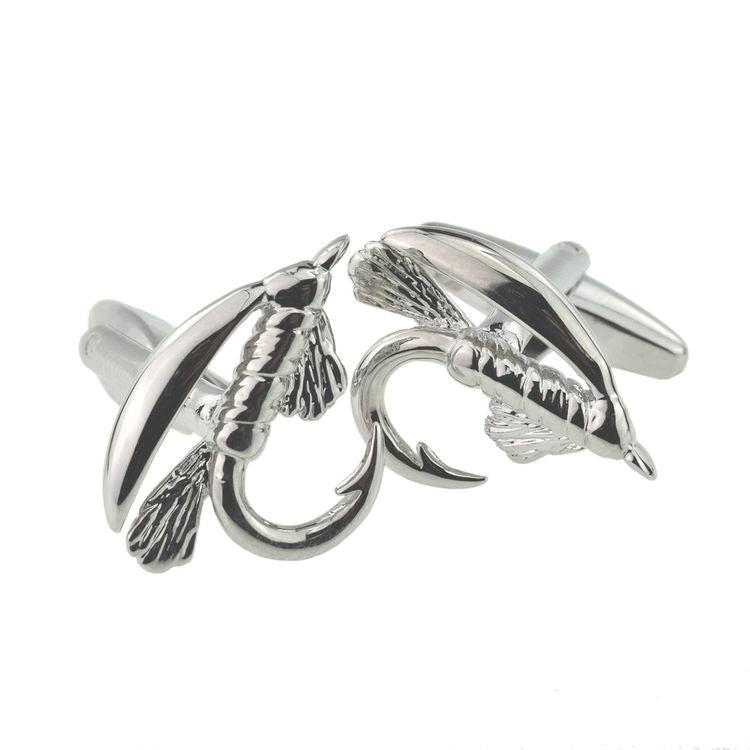 FARLEY'S Fly Fishing Hook Fisherman's Cufflinks