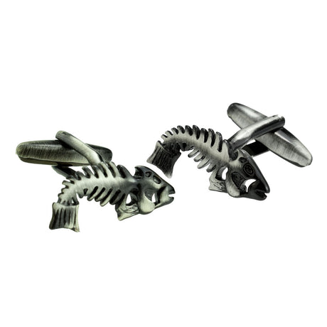 FARLEY'S Antique Fish Bones Fishing Fisherman's Cufflinks