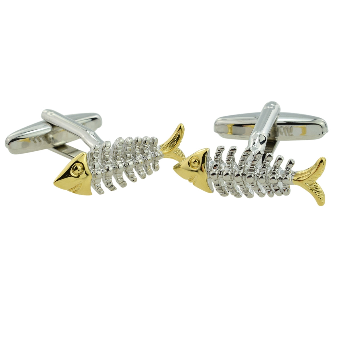 FARLEY'S Fish Skeleton Bones Fishing Cufflinks