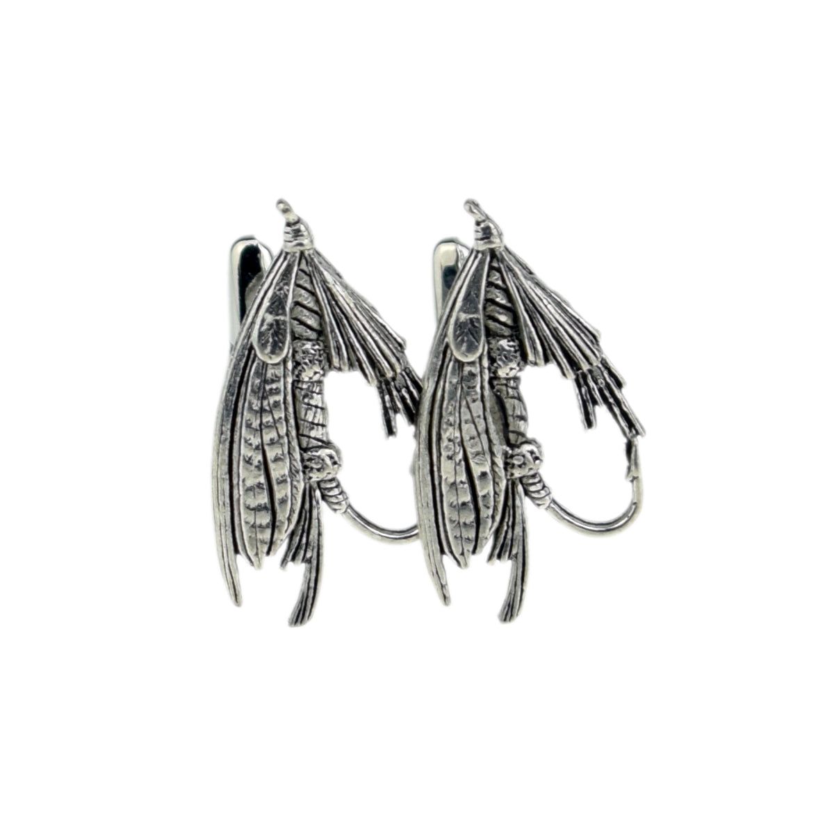 FARLEY'S English Made Fishing Fly Pewter Cufflinks