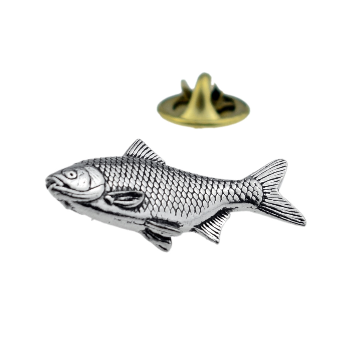 FARLEY'S Roach English Pewter Lapel Pin Badge