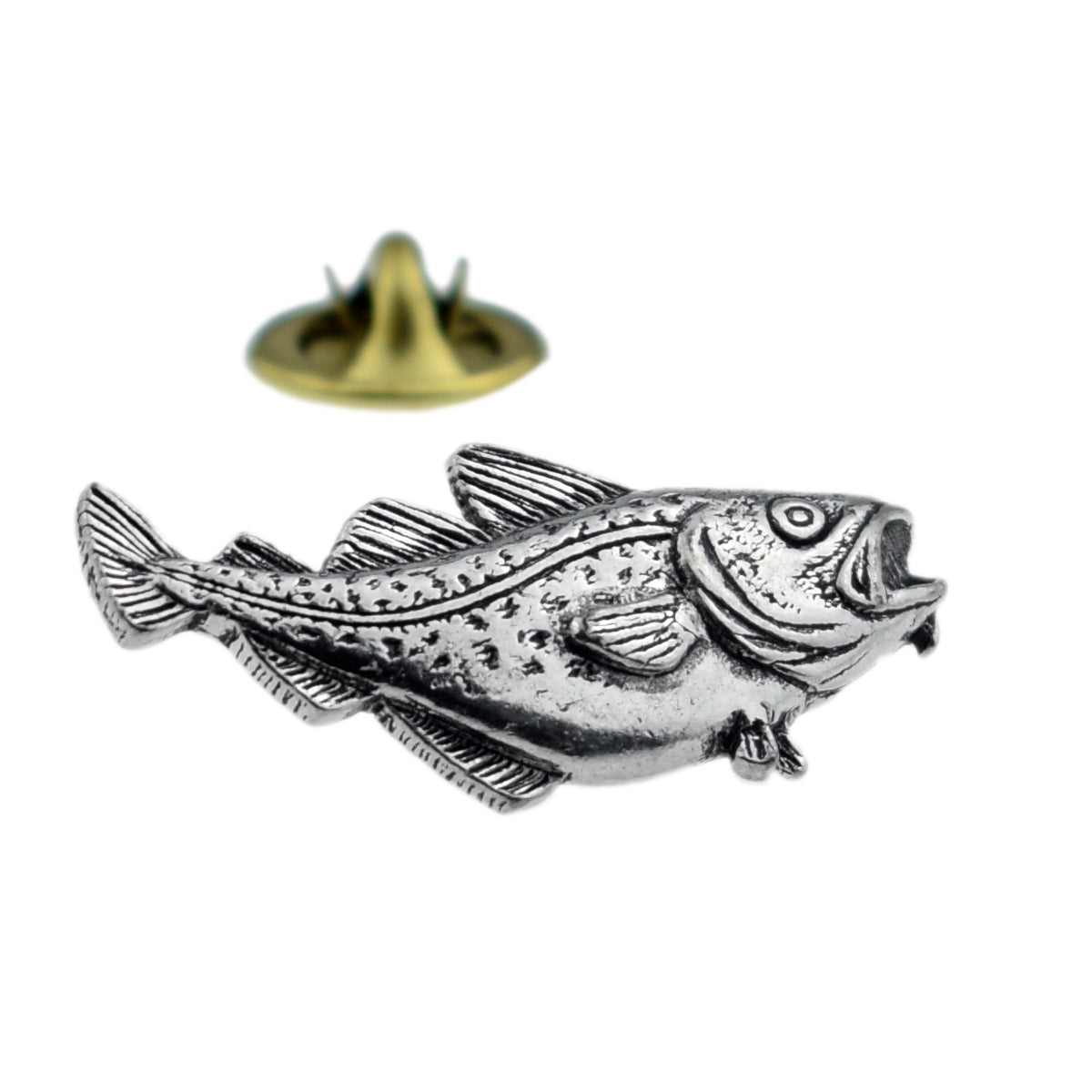 FARLEY'S Cod English Pewter Lapel Pin Badge